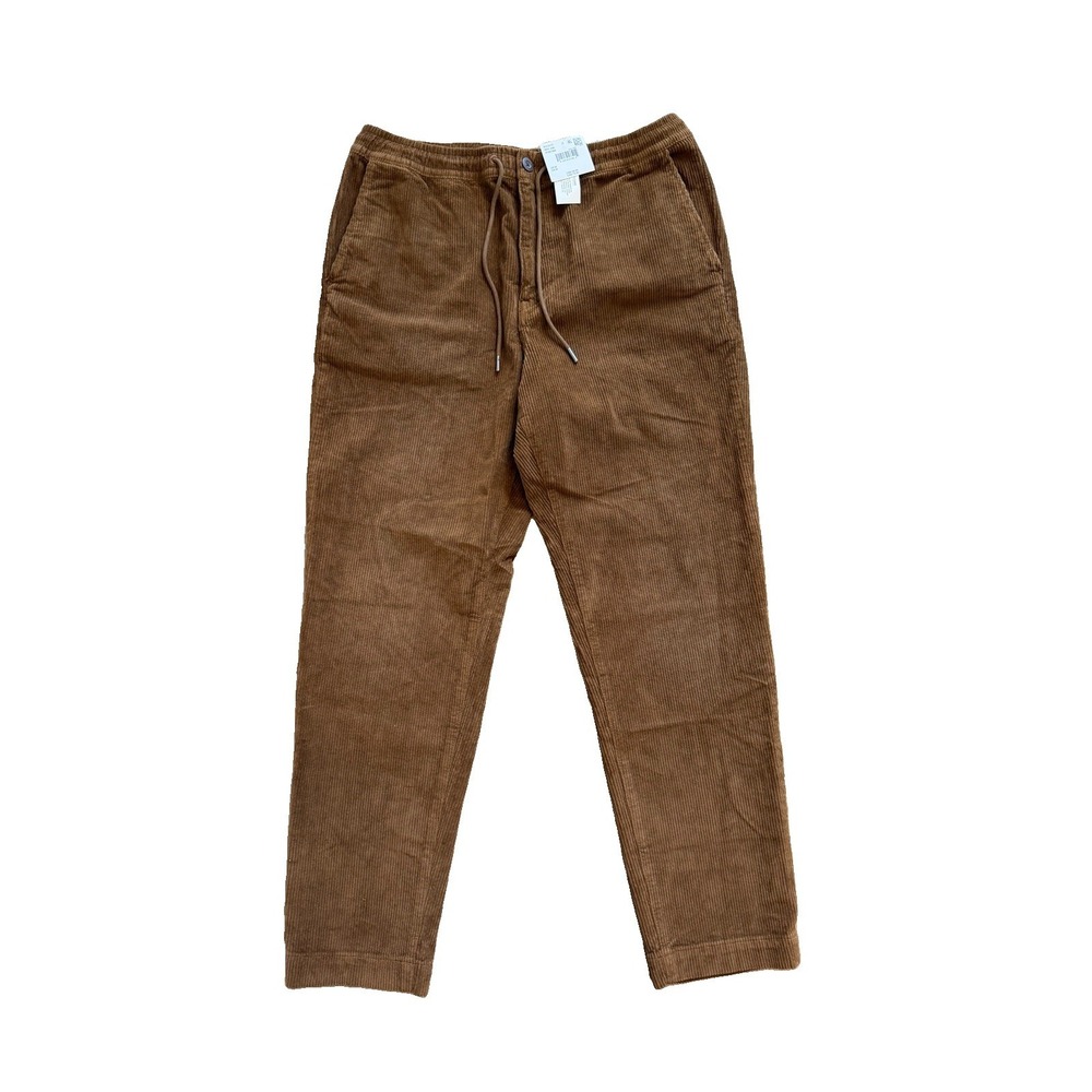 American Eagle Mens Sz Medium Easy Flex Athletic Fit Corduroy Pants Brown NWT